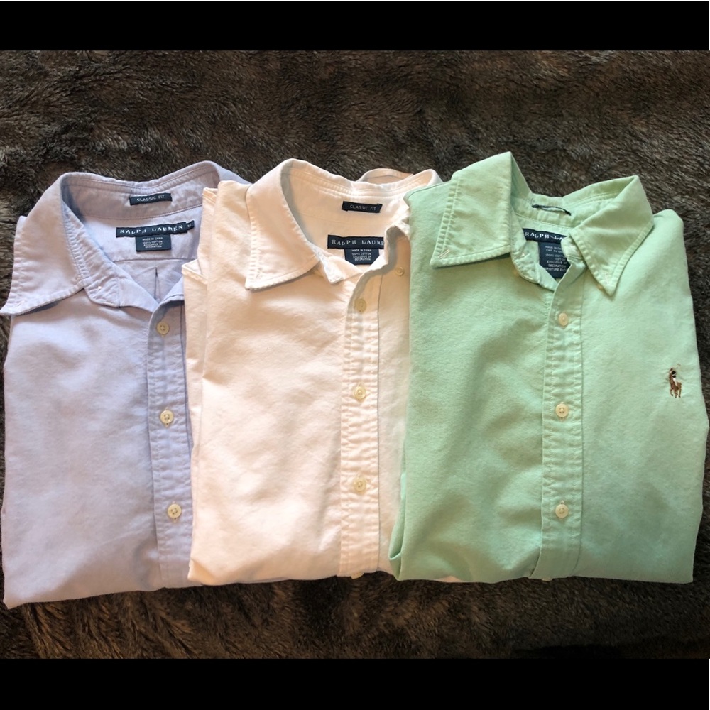 (3) Women’s Ralph Lauren Oxfords Classic Fit